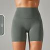 High-Waisted Seamless Yoga Shorts for Women - No Visible Lines, European & American Style, Perfect for Running and Fitness