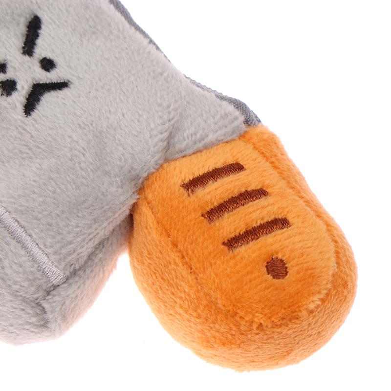 Creative Plush Kitchen Knife Shape Plush Coin Purse Funny Cartoon Money Change Purse Zipper Wallet Keychain Storage Bag Kid Gift