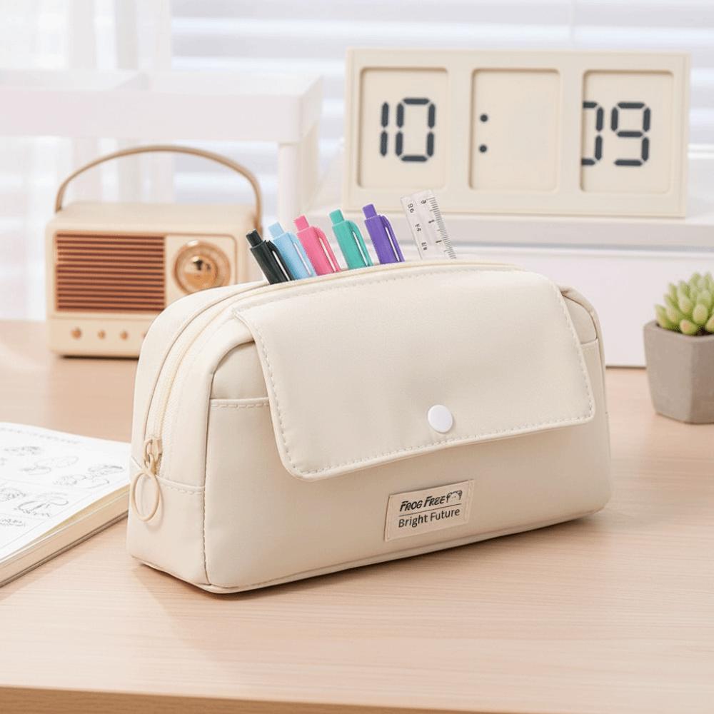 Large Capacity Pencil Case Cute Cartoon Pen Bag Advanced Multifunctional Pencil Case  Ideal Storage