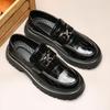 5326 leather shoes summer new men's leather shoes platform loafers heightening casual leather shoes, foreign trade
