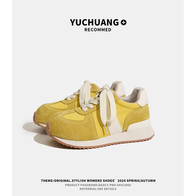 C heightened round head women's summer new lightweight thick-soled versatile dad shoes