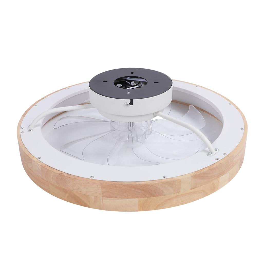 Flush Mount Ceiling Fan with Lights Remote 3 Color Temperature Dimmable Timing 6 Speeds LED Fan Light for Bedroom Living Room