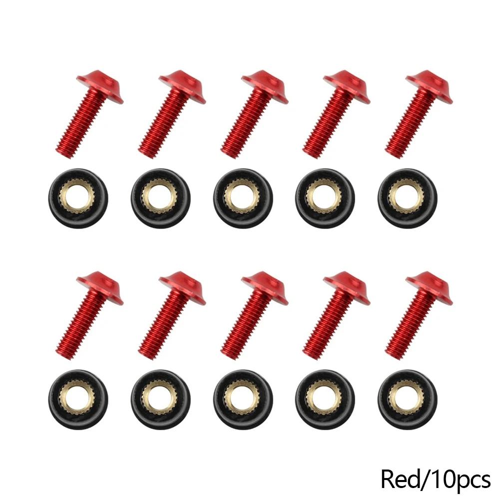10 STK M5x16mm Motorsykkel Vindskjerm Bolter Skruer Mutter Festemiddel For Honda Suzuki Yamaha Kawasaki