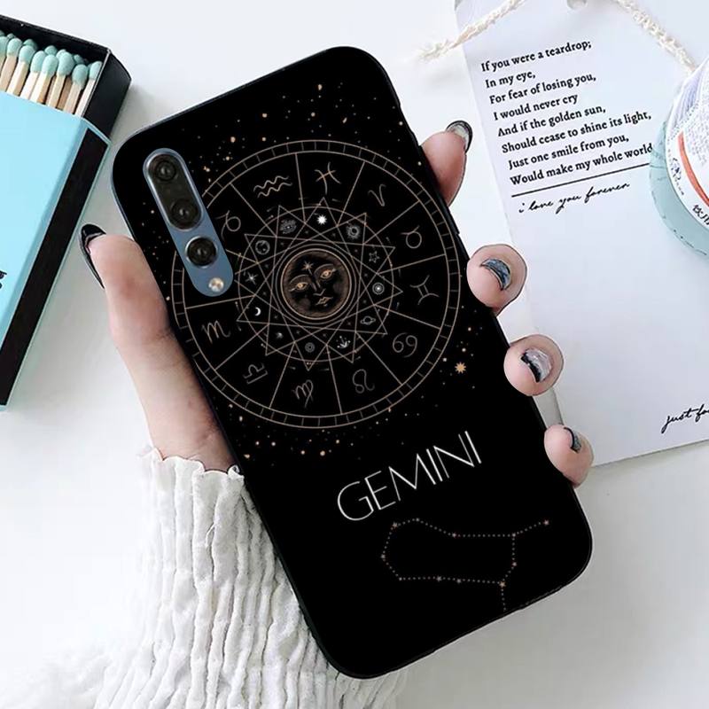 Constellation Gemini Phone Case for Huawei Honor 10 I 8X C 5A 20 9 10 30 Lite Pro Voew 10 20 V30