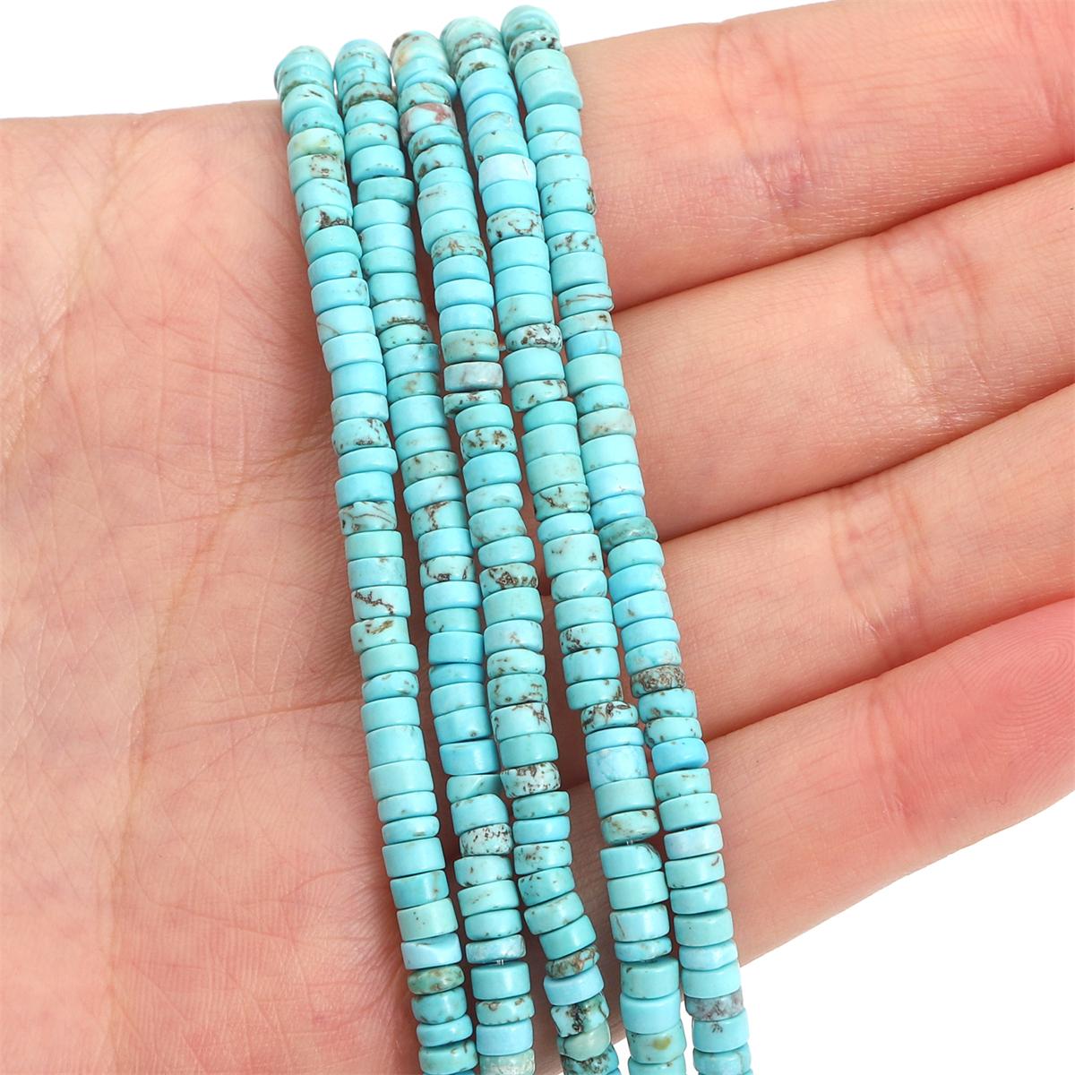 

2x4 мм бирюзовые агаты нефритовые бусины-разделители плоские круглые бусины из натурального камня аметист тигровый глаз бусины для изготовления ювелирных изделий DIY браслет ожерелье серьги Blue Turquoise