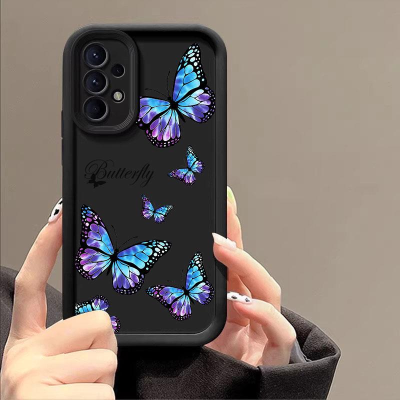 Beautiful Butterfly Case For Samsung Galaxy A55 5G Case A35 A13 A54 A53 A52 A34 A33 A32 A21S A14 A23 A24 A12 A51 A71 Phone Cover