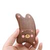 TAN MUJIANG Wooden Massage Board with Hand-Carved Bear Motif