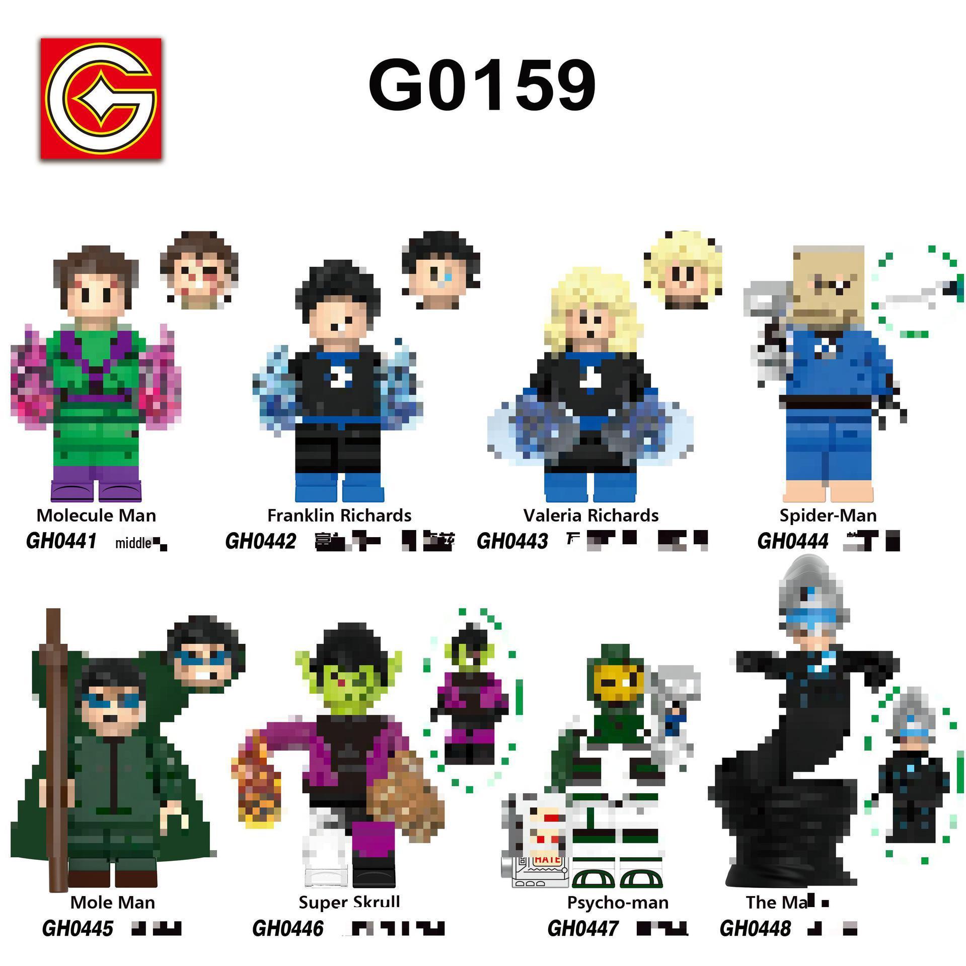 G0159 British Series Spider Figure Building Blocks Set