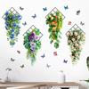 Flower & Butterfly Mural Art Multicolor Beautifual Decals Creative Wall Sticker  Background Wall