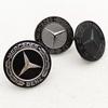 AABHA1 39mm 3pins 3D ABS Blue Black Car Front Star Hood Emblem Bonnet Logo Badge For Mercedes Benz W222 W213 S E Class Accessories