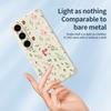 For Samsung Galaxy S25+ Case Small Flower Leaves Pattern Printing Straight Edge TPU Phone Back Cover