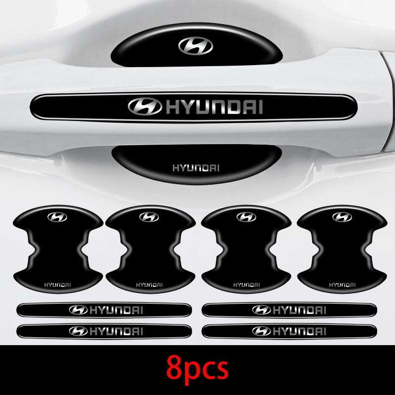 Car Door Bowl Handle Protector Film Sticker Accessories For Hyundai Genesis N-LINE I10 I20 I30 I40 IX20 IX35 Kona Getz Veloster R6