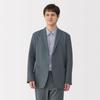 MUJI Breathable Stretch Soccer Medium Size AD0WNA5S Men's Jacket, Gray, M,