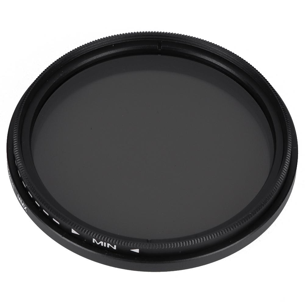 Junestar 52MM Neutral Density Lens ND Filter ND2‑ND400 Adjustable for SLR Mirrorless Camera Lens