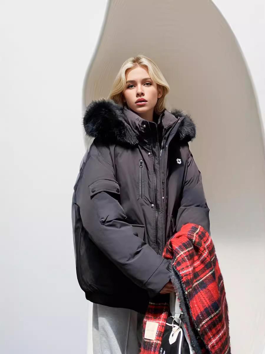 

Парки с меховым воротником, пальто для женщин, зима 2024, новая зимняя женская парка с капюшоном, теплая зимняя одежда, стеганая куртка для женщин, утолщенная хлопковая куртка XL чёрный