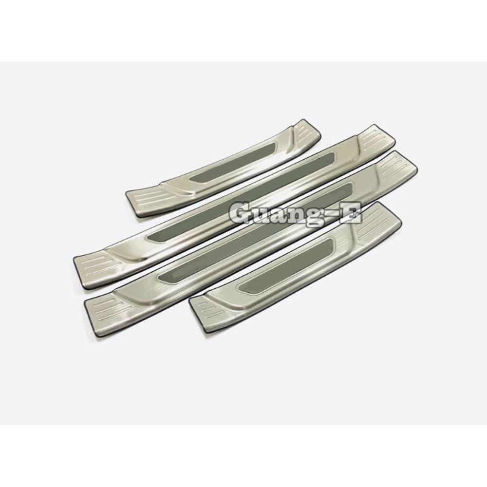 For Hyundai Sonata DN8 10Th     Car Stainless Steel Door Sill Scuff Plate Cover Trim Outside External Threshold