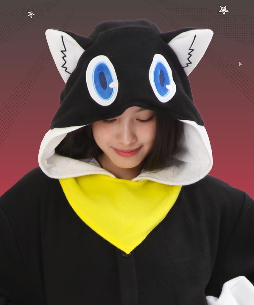 [SAZAC] Persona 5 Morgana Character Kigurumi, Adult Fleece, One Size Fits Most (szc353)
