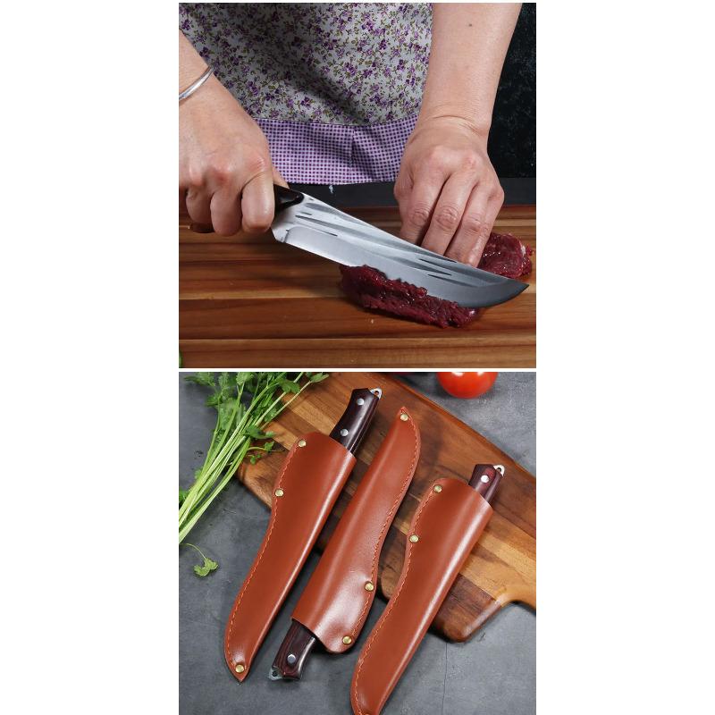 Forged 5CR15 Stainless Steel Fixed Blade Boning Knife Outdoor Camping Hunting Tool Grilled Meat Cutter For Kitchen
