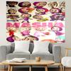 Masha and The Bear Print Tapestry, Lightweight Wall Hanging, for Bedroom, Dorm, Living Room, Home Art Decor - Birthday Christmas Gift for Friends