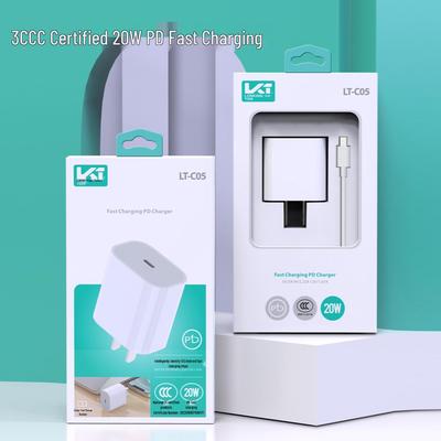 3C Certified 20W Dual Port Charger for Huawei & Apple 13/14/15 - Fast C-C Charging