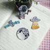 Cartoon Astronaut Space Embroidered Patch Sticker for Clothes and Mobile Phone Cases