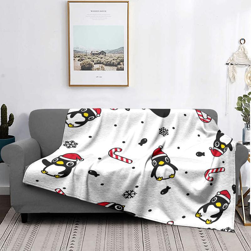 Home Decoration Plush Throw Sofa Blanket Bedspread Bed Fluffy Soft Blankets Decor Plaid Modern Halloween Merry Christmas Winter