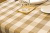 Made In Japan, Hassui-processed Rectangular Tablecloth, Country Check, 145 X 300 Cm (Beige)