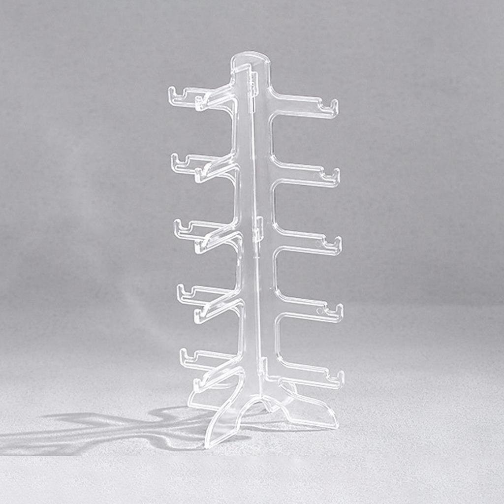 1pc Transparent Multi-layer Eyeglass Frame, Sunglasses Display Frame, Desktop Storage Frame, Minimalist Storage Frame