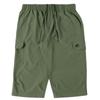 One Colors LOGOS PARK Men's Cropped Pants, Stretch, Water-Repellent, 3/4 Length, Logo Embroidered, Cargo Pants, Size 5L, Khaki (46)
