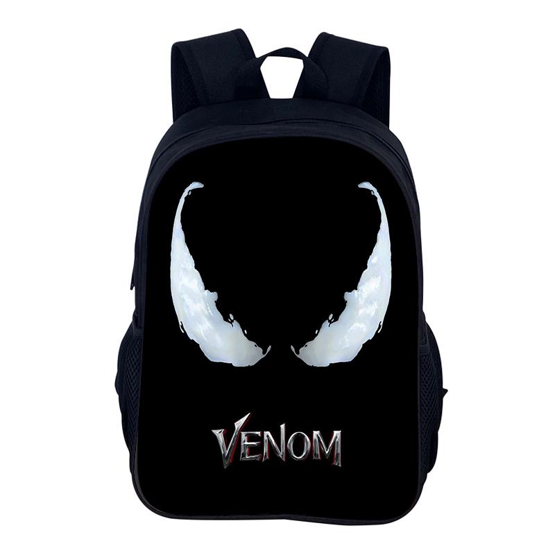 Venom School bag Superhero School Bag 40cm/15.7inch Backpack Zipper Backpack lightening Book Bags Computer Backpack