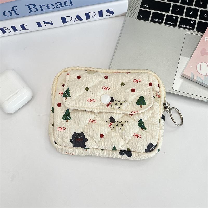 [Copyright] Cartoon Floral Multifunctional Storage Bag, Sorting Bag, ID Card Bag, Key Change Bag.