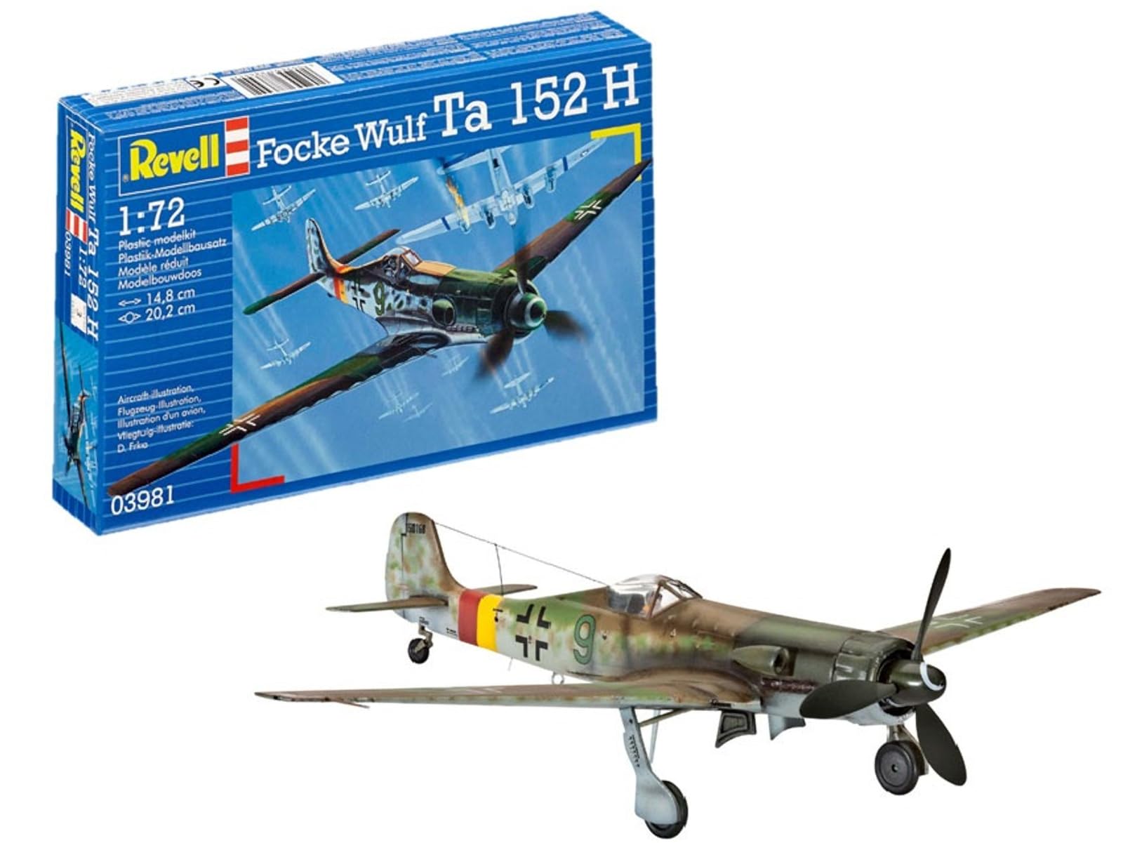 

German Revell Ta152H 03981 Plastic Model 1/72 Focke-Wulf