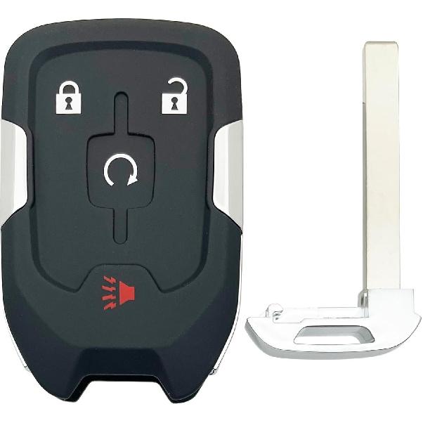 Smart Key Fob Shell Case Replacement Fits For GMC Acadia Terrain Keyless Entry Car Remote Cover HYQ1EA (4 Buttons A)