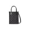 Ophidia Mini Denim Shoulder Bag With Metal Decoration And Double G Logo Women Shoulder Bag Gray Black 773730-FAC2F-8450