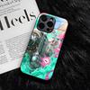 S-Splatoon Spiel Handyhülle Für IPhone 17 Air 16 E Pro Max 15 14 13 Mini 12 Pro 11 Max Plus Schwarze Glasabdeckung