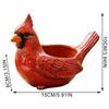Redbird Planter Cute Resin Wide Opening Bird Shaped Planter Container Decorative Plant Pots For Garden Desktop Decoration