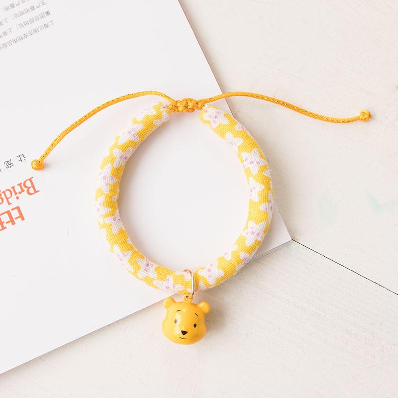 Japanese Japanese Zephyr Pet Collar Cute Little Strawberry Bells Cute Adjustable Accessories Cat and Dog Supplies