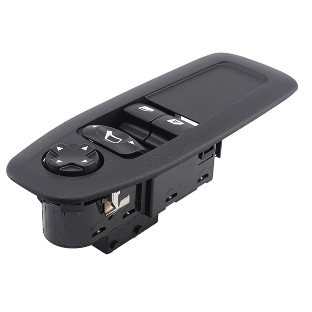 Black Easy-to-Install Auto Window Lift Switch Enhanced Performance For Vehicle Reliable Replacement As Shown