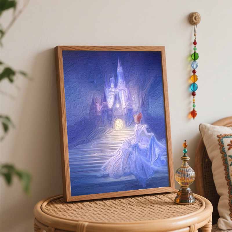 Disney Cinderella Castle digital oil painting diy coloring handpainted handpainted filling home decoration gift for wall art decor