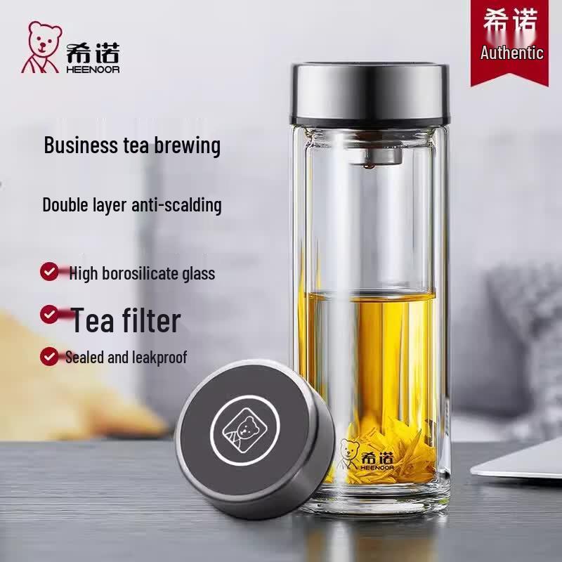 Heenoor Double-Layer Borosilicate Glass Mug