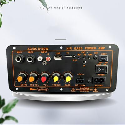 Bluetooth 5.0 Audio 600W Amplifier Board D300 Subwoofer Dual Microphone AMP Amplificatore Module 12V 24V 220V Media Player