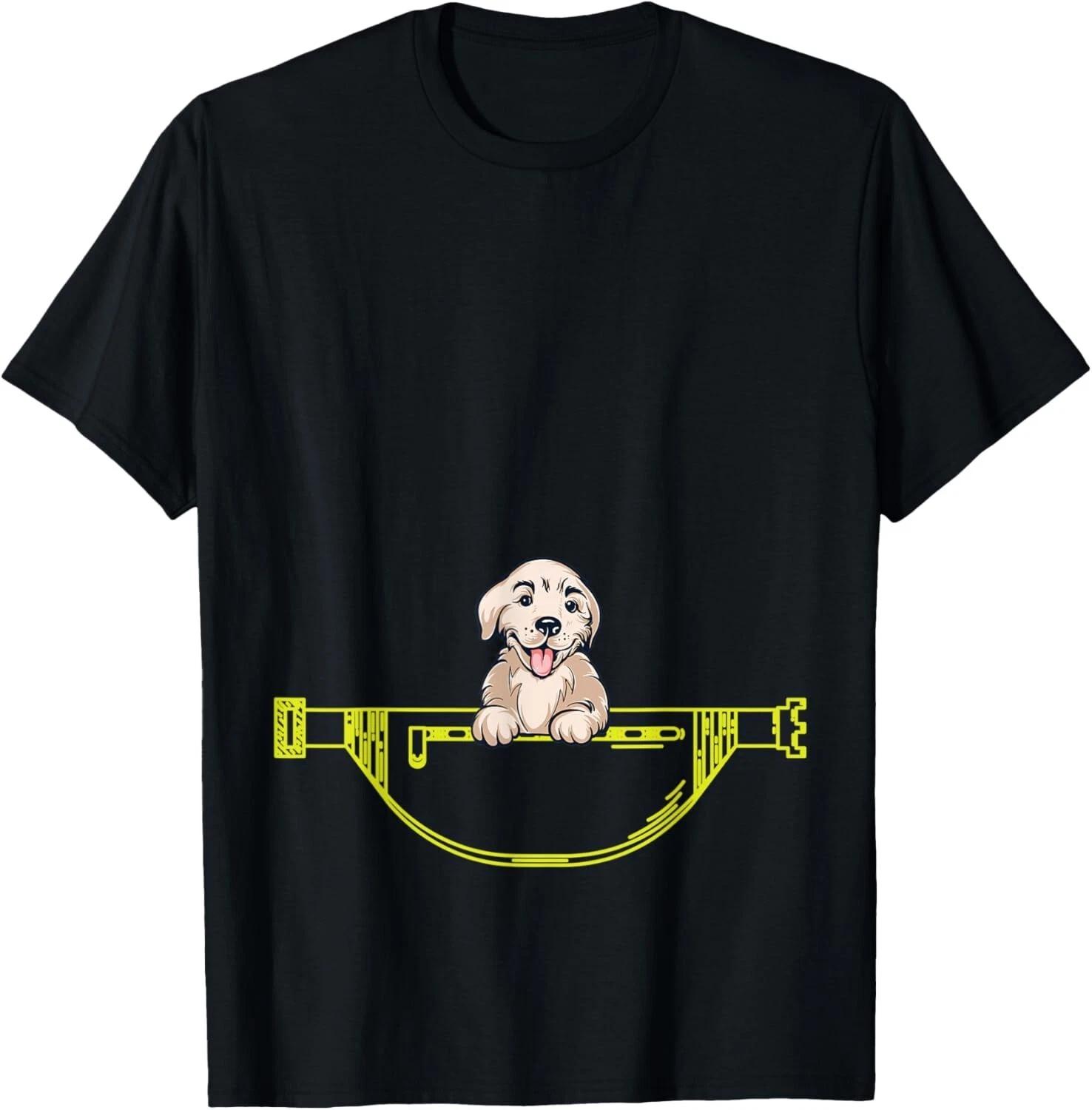 Puppy Dog in a fanny pack cute pup in a bag T- Shirt S
