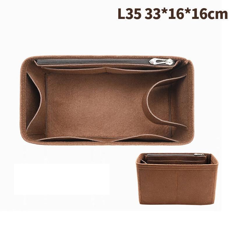 Neue Filzstoff-Einsatztasche Organizer Tragbare Kosmetiktaschen Make-up Handtaschen-Organizer Reise-Innentasche Zubehör