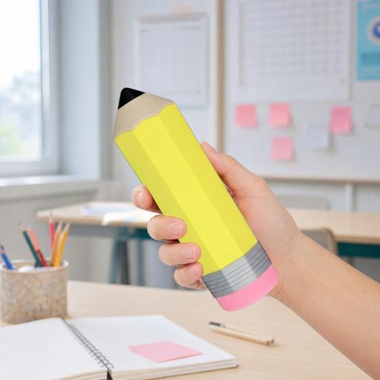 3D tištěný penál ve tvaru tužky, velkokapacitní držák na tužky pro studenty, novinkový organizér na psací potřeby na stůl, na cesty, do školy, do kanceláře