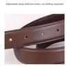 Solid Color Leather Belt Fashion Waistband Belt Casual Decorative Belt  Student