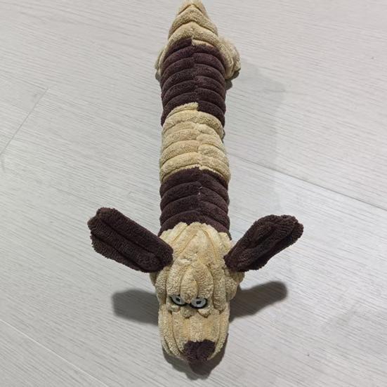 Plush Animal Dog Toy Squeaky Stuffed Long Animal Dogs Chew Toy for Puppy Teething Tug-of-War Interactive Play