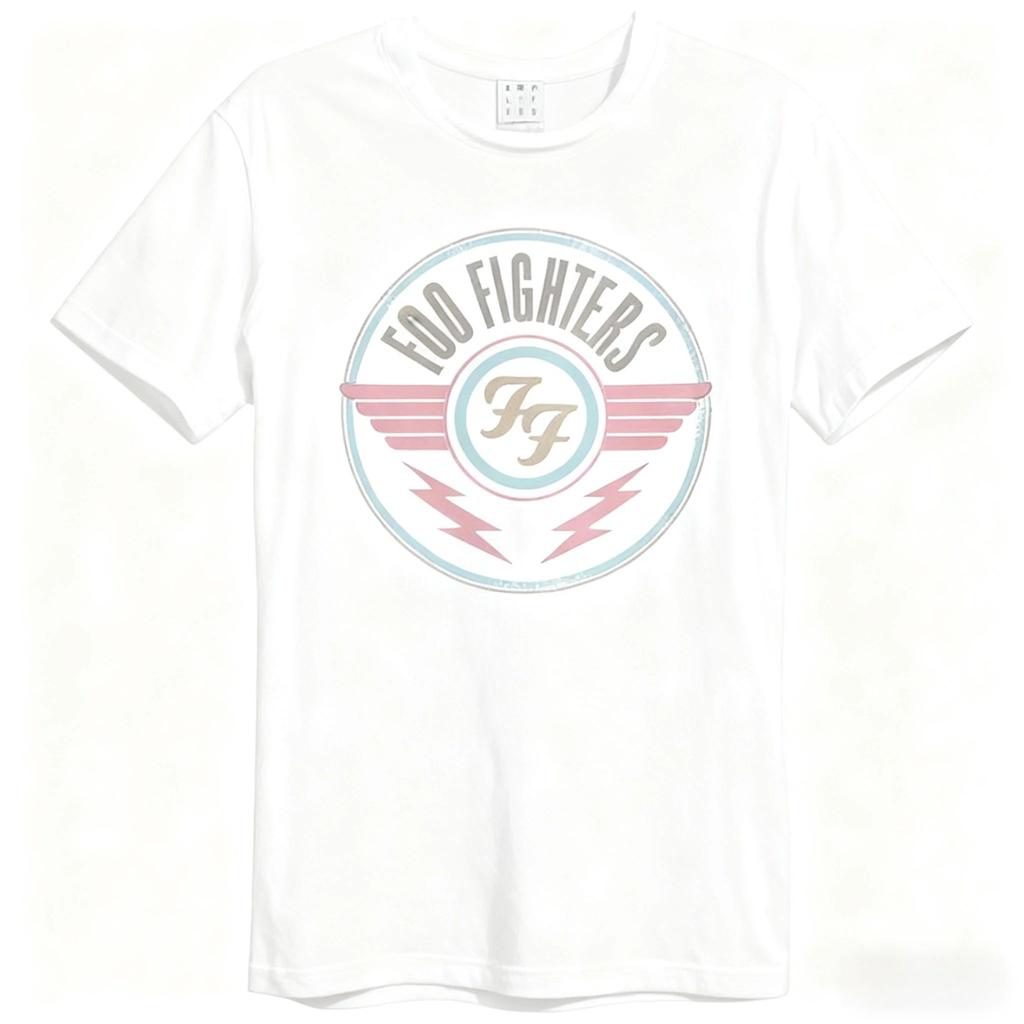 Rock Y2k Harajuku Casual Fashion Tops Foo Fighters Cotton Shortsleeved Tshirt Round Neck Breathable Street Trend Teea Unisex