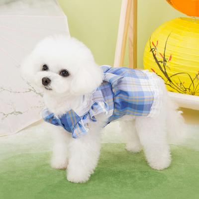 Pet Outfits Cute Pet JK Skirt Breathable Soft Cat Princess Dress Thin Design Comfortable Pet Vest Harness for Puppy Kittens
