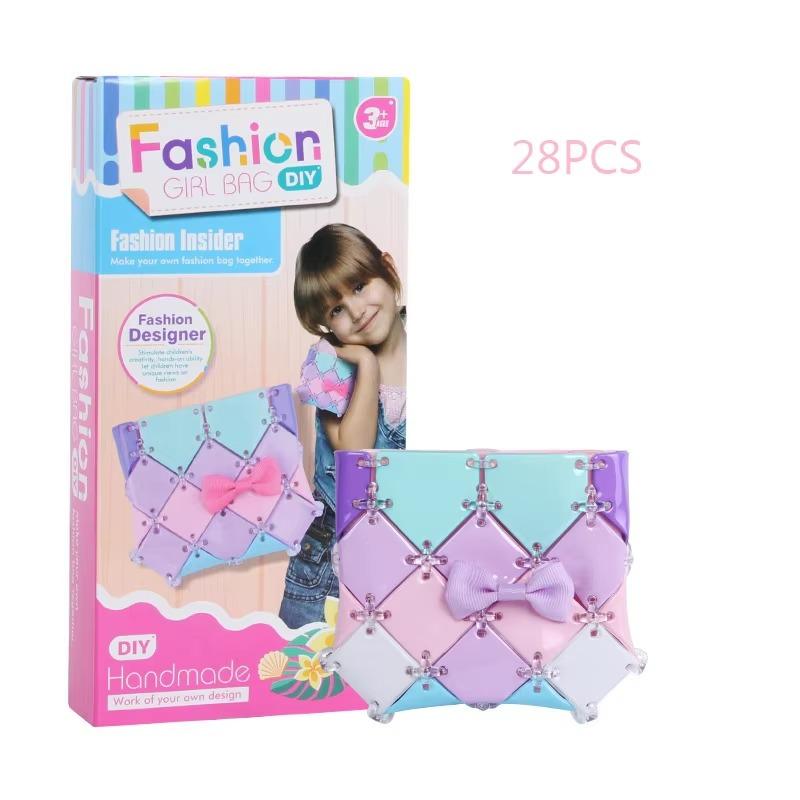 Hand Woven Bag 1PCS Handmade Material Bag DIY Shoulder Bag Creative Girls Educational Gift Toys 28PCS 1990₽