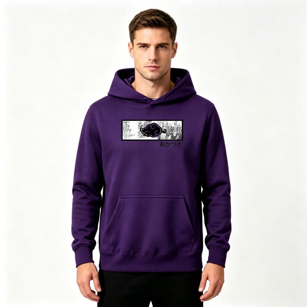 Men's Casual Printed Long Sleeve Pullover Hoodie Fashion Loose Fit Comfy Daily Wear Hooded Sweatshirt